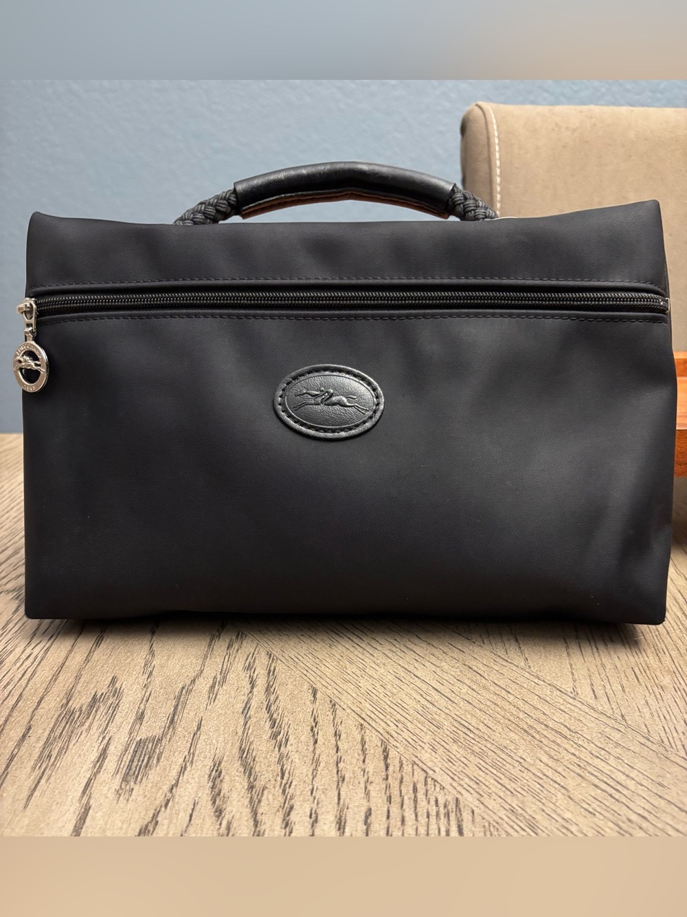 Longchamp Black Cosmetic Toiletry Bag-NWOT